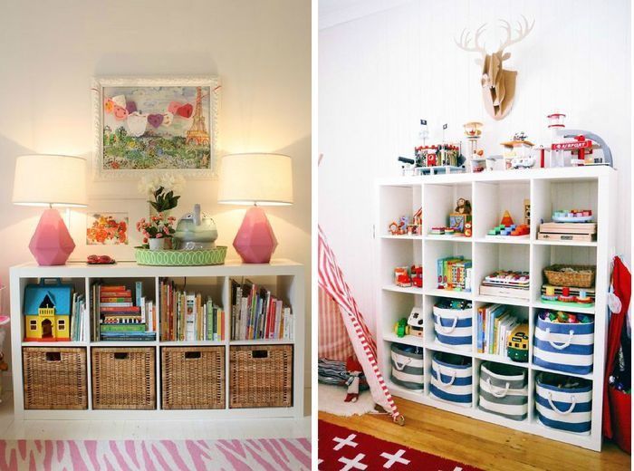 Декоративные элементы детской комнаты. Плетеные корзины.