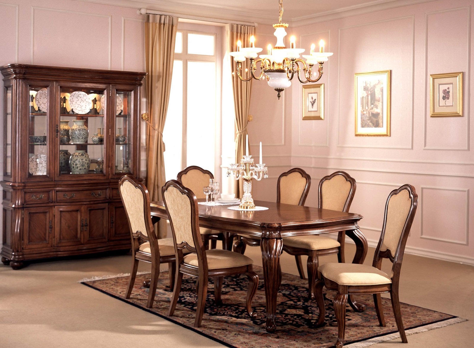 мебель в столовую гостиную в классическом стиле