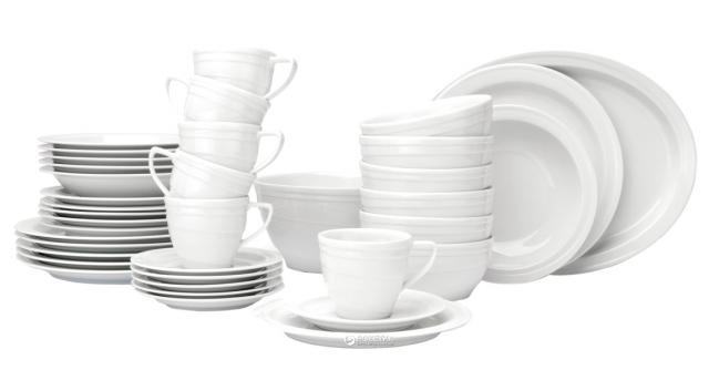 Белая посуда для кухни в классическом стиле