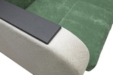 Накладки на боковины дивана-аккордеона Барселона (зеленый микровелюр)