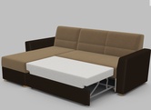 Угловой диван Виктория 2-1 в разложенном виде