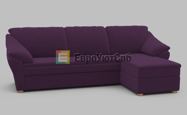 Угловой диван Скарлетт 2-1 фиолетовый