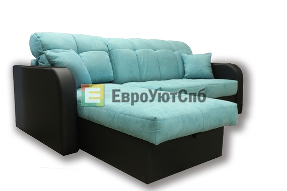 Угловой диван Барселона (велюр) с подушками