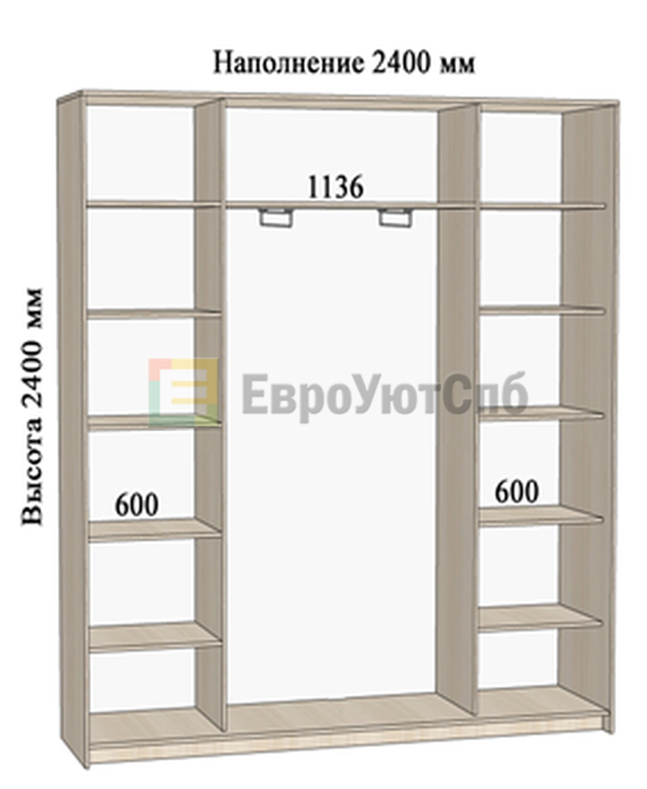 шкаф купе длина 130 см