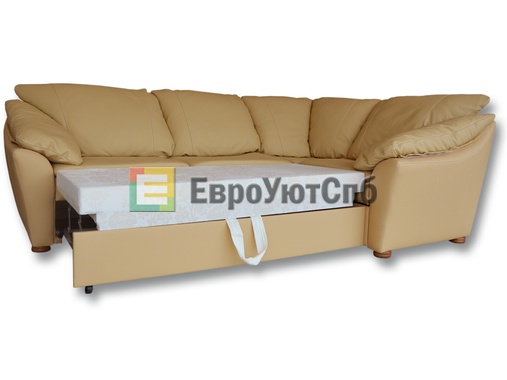 Угловой диван Скарлетт 3-1 в разложенном виде