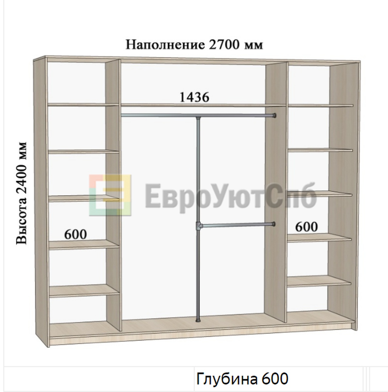 Шкаф -купе 3х дверный 